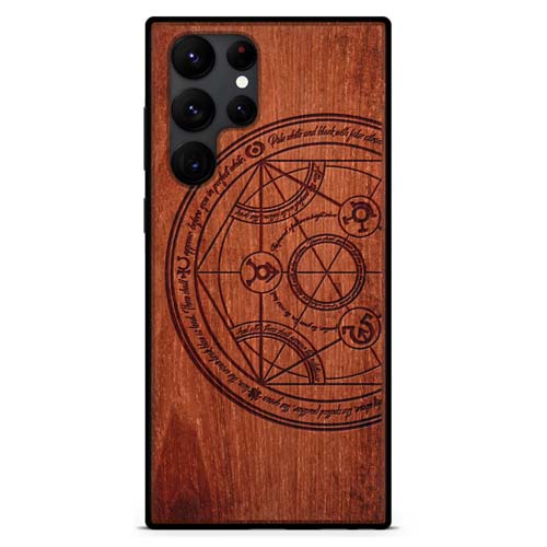 Transmutation Circle Wooden Phone Case. Great Fullmetal Alchemist merch for the one who wouldn't sacrifice their phone.